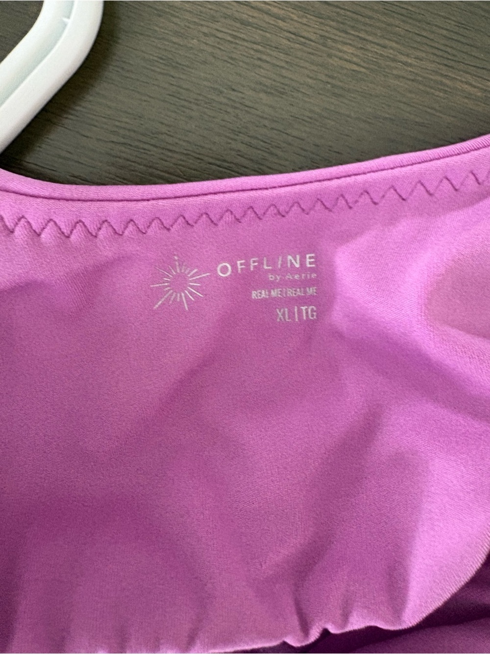 OFFLINE by Aerie Real Me Longline Sports Bra Vibrant Orchid Purple Size XL - Picture 6 of 8